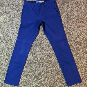 Old Navy Tech Ultimate Slim Navy Captain Men's Blue Chinos 28” x 34”